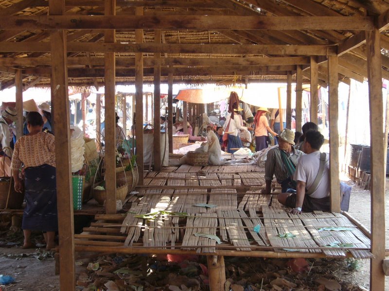 Unused stalls become a rest-spot.